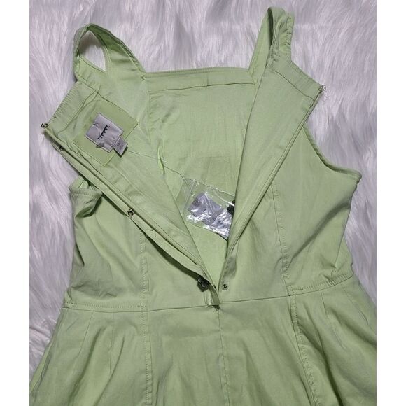 NWT|Maeve Anthro Lime Green Mini Dress, XSP - Picture 5 of 10